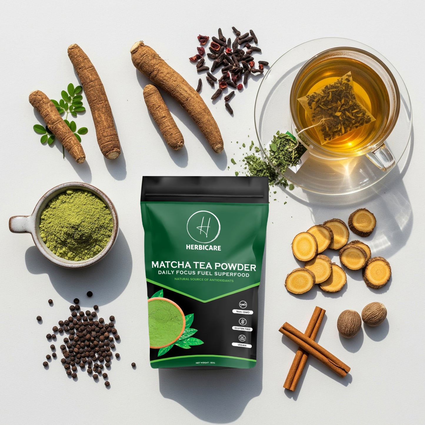Matcha Powder 150 g – Food‑Grade Matcha for Smoothies, Lattes & Baking