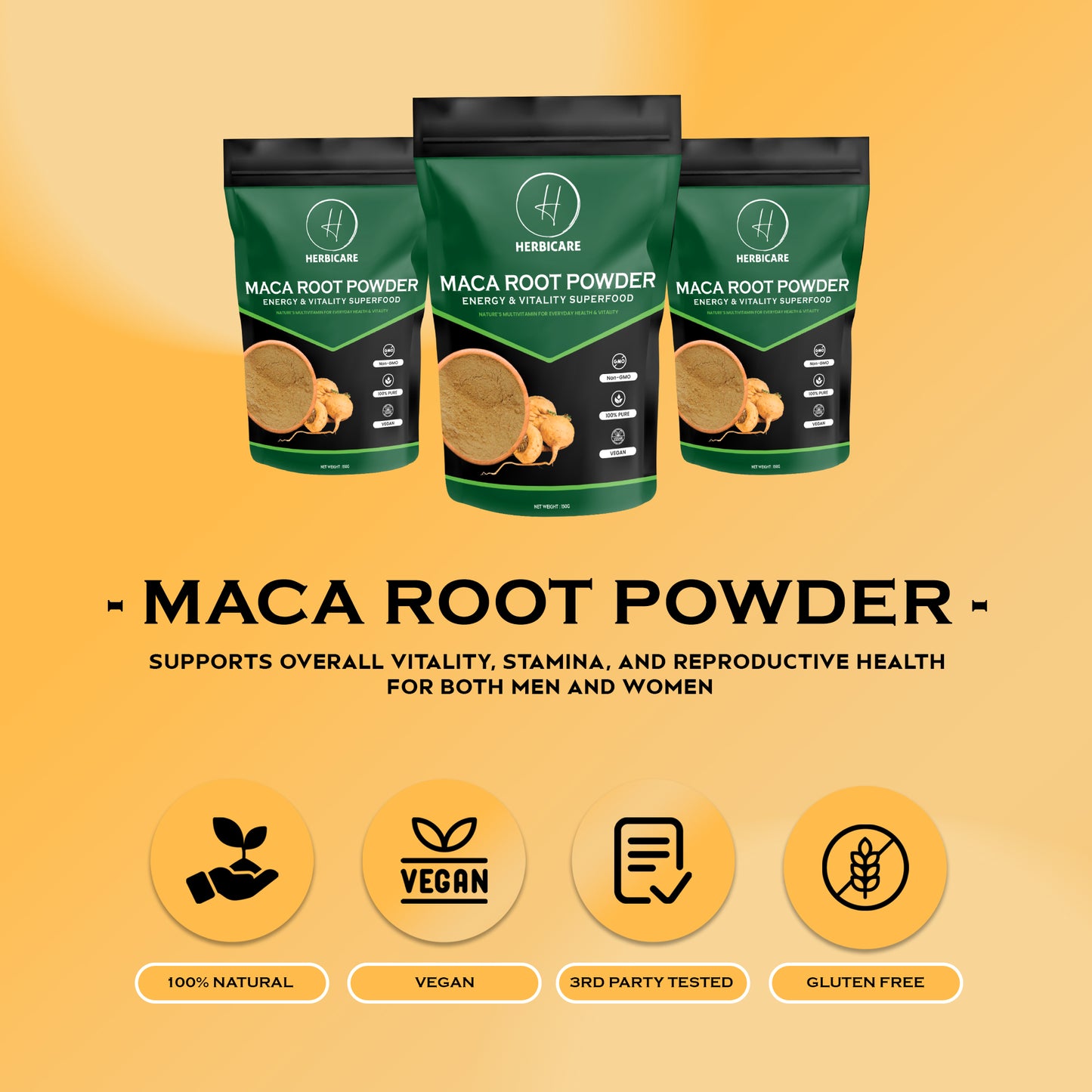 Maca Powder 150 g – Organically Sourced, Food‑Grade Powder