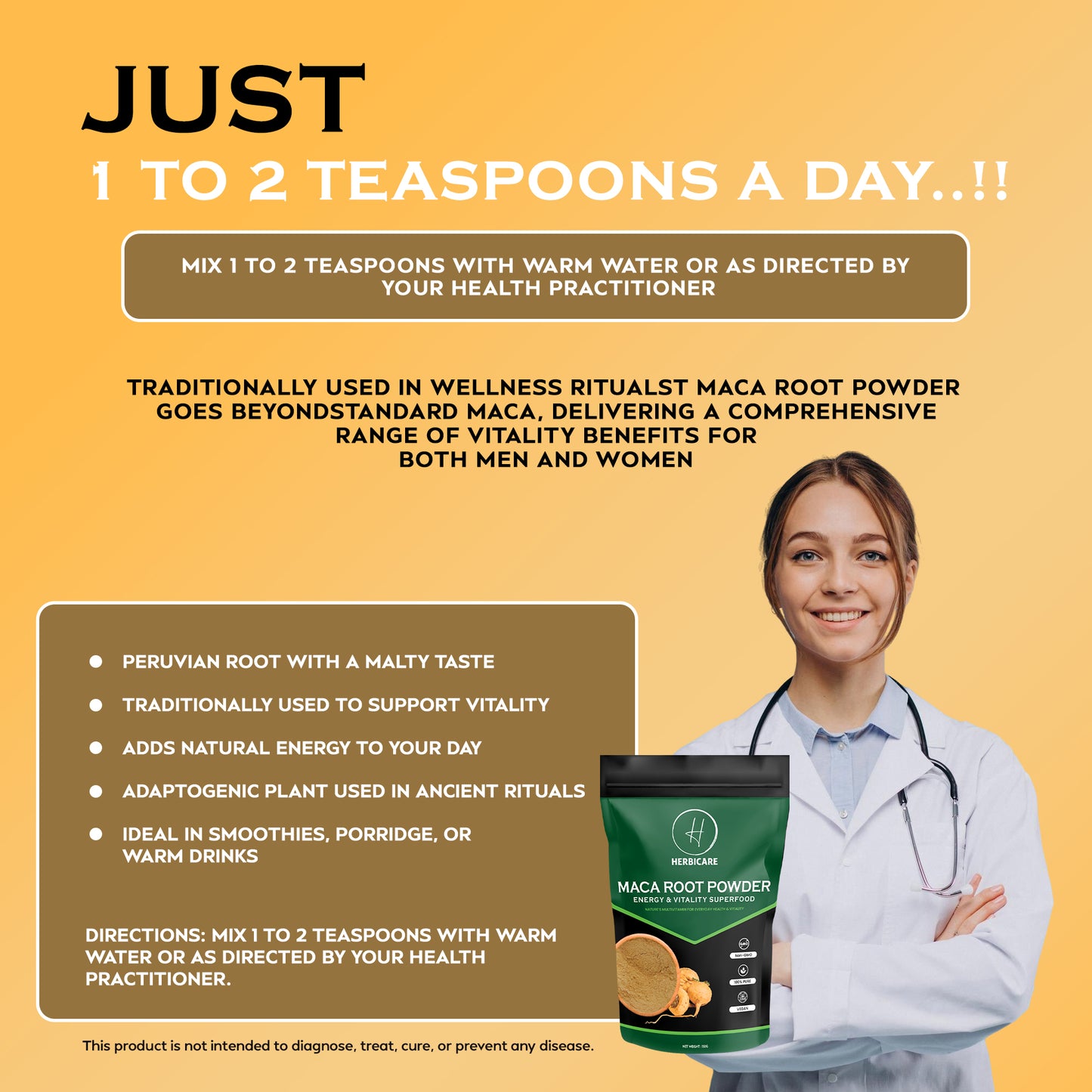Maca Powder 150 g – Organically Sourced, Food‑Grade Powder