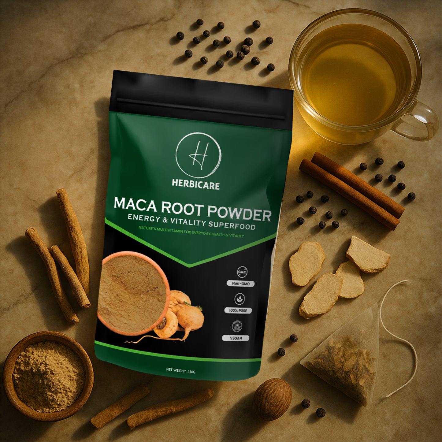 Maca Powder 150 g – Organically Sourced, Food‑Grade Powder